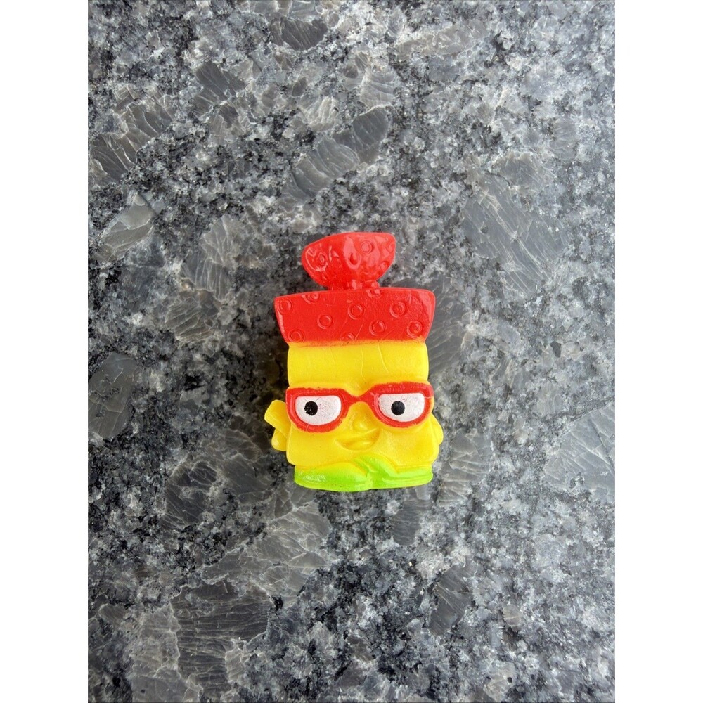 Shopkins Moose Toys Series 1 Red Bread Head Ultra Rare Cheese Mini Y2K Vintage